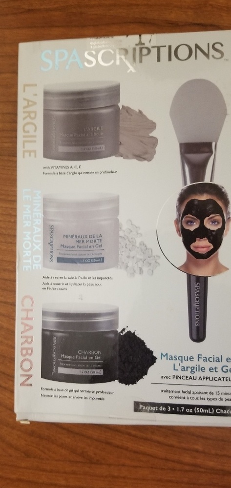 Brand new spascriptions clay & gel face mask